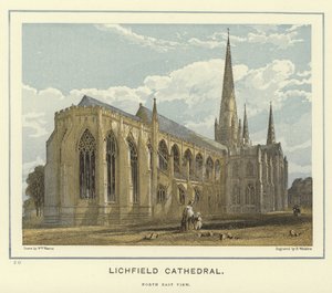 Cattedrale di Lichfield, vista nord-est da English School