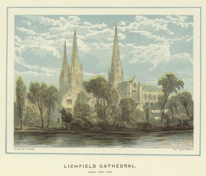 Cattedrale di Lichfield, vista sud-ovest da English School