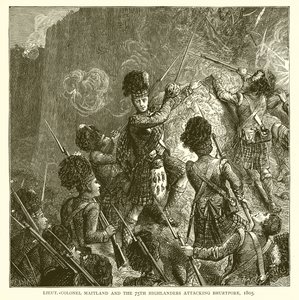 Il tenente colonnello Maitland e i 75° Highlanders attaccano Bhurtpore, 1805