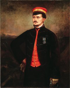 Tenente Thomas Murphy in uniforme informale del Contingente Turco, Crimea, 1857 da English School