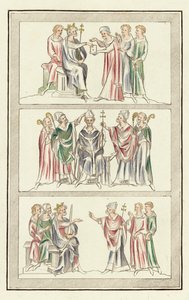 Vita di Thomas Becket (incisione colorata) da English School