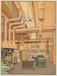 Fabbrica di ingegneria leggera (litografia a colori)