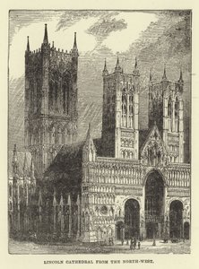 Cattedrale di Lincoln dal nord-ovest da English School