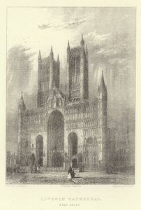 Cattedrale di Lincoln, facciata ovest da English School
