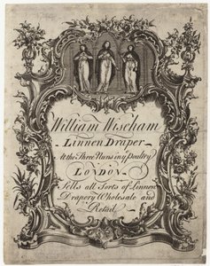 Venditore di lino, William Wiseham, biglietto da visita