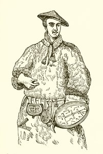 Linnaeus nel suo abito lappone da English School