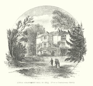 Little Strawberry Hill nel 1813 (incisione) da English School