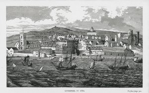 Liverpool nel 1680 (incisione)
