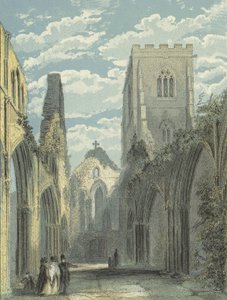Cattedrale di Llandaff, navata verso ovest da English School