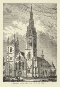 Cattedrale di Llandaff, da sud-ovest da English School