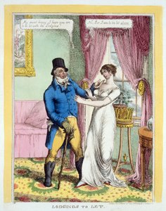 Alloggi da affittare, pub. 1814 da English School