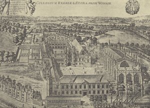 Stampa di Loggan, c 1685 (incisione) da English School