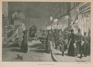Londra dopo il tramonto: Brompton Road da English School