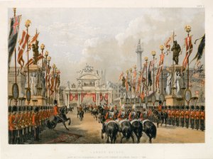 London Bridge, mantenuto dalla Honourable Artillery Company di Londra, 7 marzo 1863