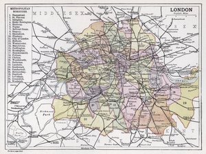 Londra, distretti metropolitani