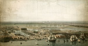 Docks di Londra, con la Cattedrale di San Paolo in lontananza da English School