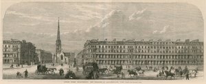 Miglioramenti stradali a Londra: Nuovi edifici a Lancaster Gate, Hyde Park da English School