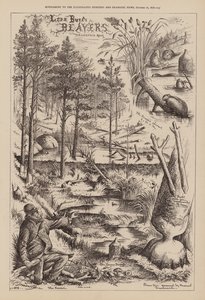I castori di Lord Bure, Drumreoch Moor (incisione) da English School