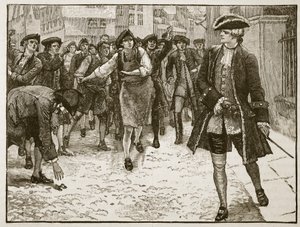 Lord Bute e i londinesi, 1763, illustrazione da Cassells Illustrated History of England da English School