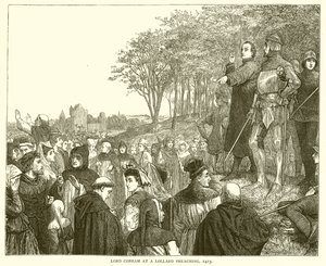 Lord Cobham a una predica lollarda, 1413 da English School