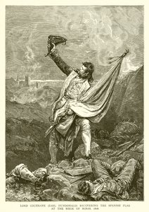 Lord Cochrane (conte di Dundonald) recupera la bandiera spagnola all