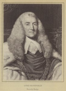 Lord Mansfield, Barnaby Rudge (litografia) da English School