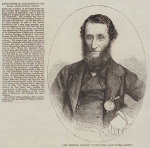 Lord Portman, presidente della Royal Agricultural Society da English School