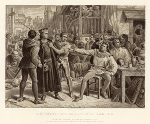 Lord Saye e Sele portati davanti a Jack Cade; da un quadro originale di Charles Lucy da English School