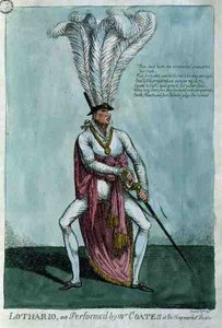 Lothario, interpretato da Mr Coates al Haymarket Theatre, 9 dicembre 1811, pub. by William Holland