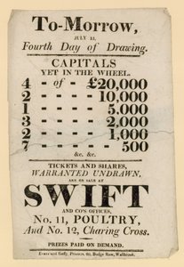 Pubblicità della lotteria da English School