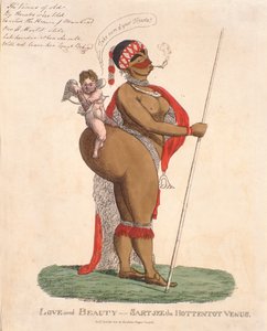 Amore e bellezza - Sartjee la Venere Ottentotta, 1810 da English School