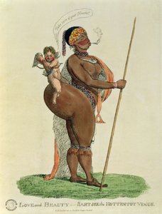 Amore e Bellezza - Sartjee la Venere Ottentotta, 1810 da English School