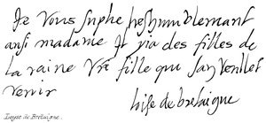 Loyse de Bretaigne da English School