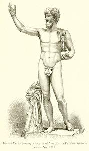 Lucio Vero con una figura di Vittoria (Vaticano, Braccio Nuovo. No. 123) da English School