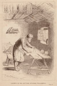 Ludwig nel suo cottage studia filosofia