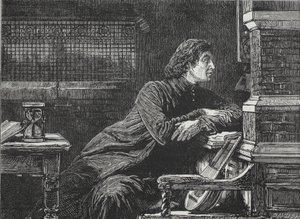 Lutero alla finestra, illustrazione da La storia del protestantesimo di James Aitken Wylie (1808-1890), pub. 1878 da English School