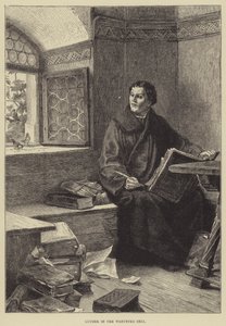 Lutero nella cella di Wartburg