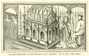 Lydgate inginocchiato al Santuario di Sant