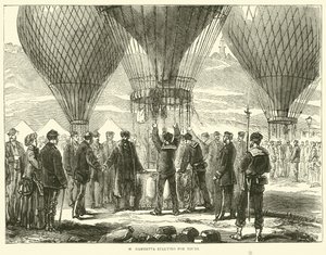 M Gambetta in partenza per Tours, novembre 1870 da English School