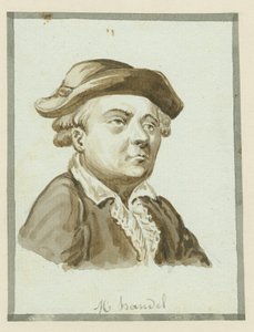 M. Händel, metà del XIX secolo (inchiostro su carta) da English School