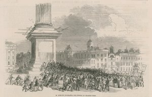 M Kossuth che si rivolge al popolo a Charing Cross da English School