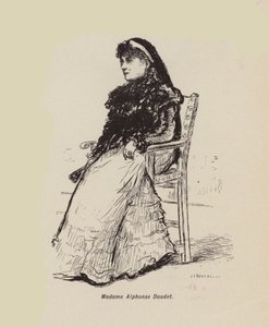 Madame Alphonse Daudet (litografia) da English School