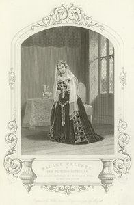 Madame Celeste come la Principessa Caterina in Enrico V, Atto V, Scena II da English School