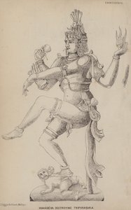 Mahadeva che distrugge Tripurasura da English School