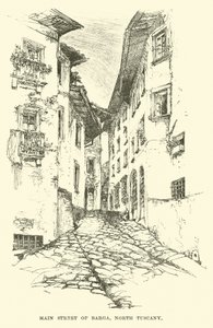 Strada principale di Barga, Toscana del Nord da English School