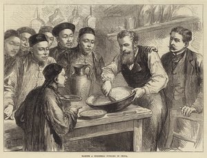 Preparazione di un budino di Natale in Cina da English School