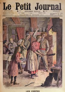 Fare le frittelle, illustrazione da Le Petit Journal, 26 febbraio 1911