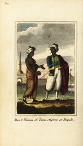 Uomo e donna di Tunisi, Algeri o Tripoli da English School