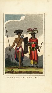 Uomo e donna delle Isole Molucche (Isole Maluku)