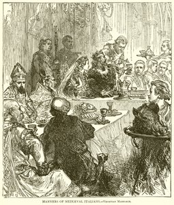 Costumi degli italiani medievali. Matrimonio veneziano
